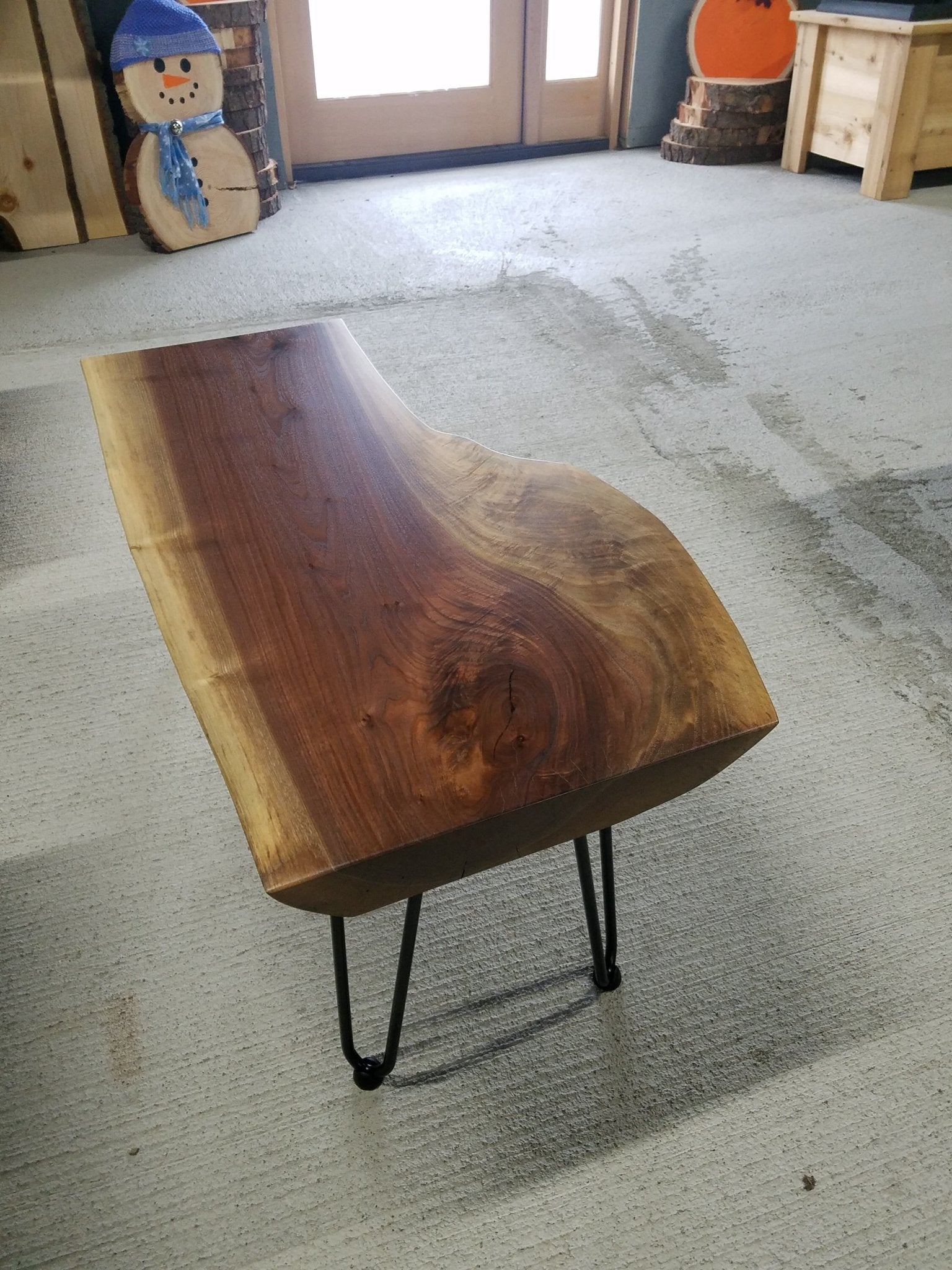 Black Walnut Coffee Table w/ Hairpin Legs - shipping to United States included - Stormo Hardwoods